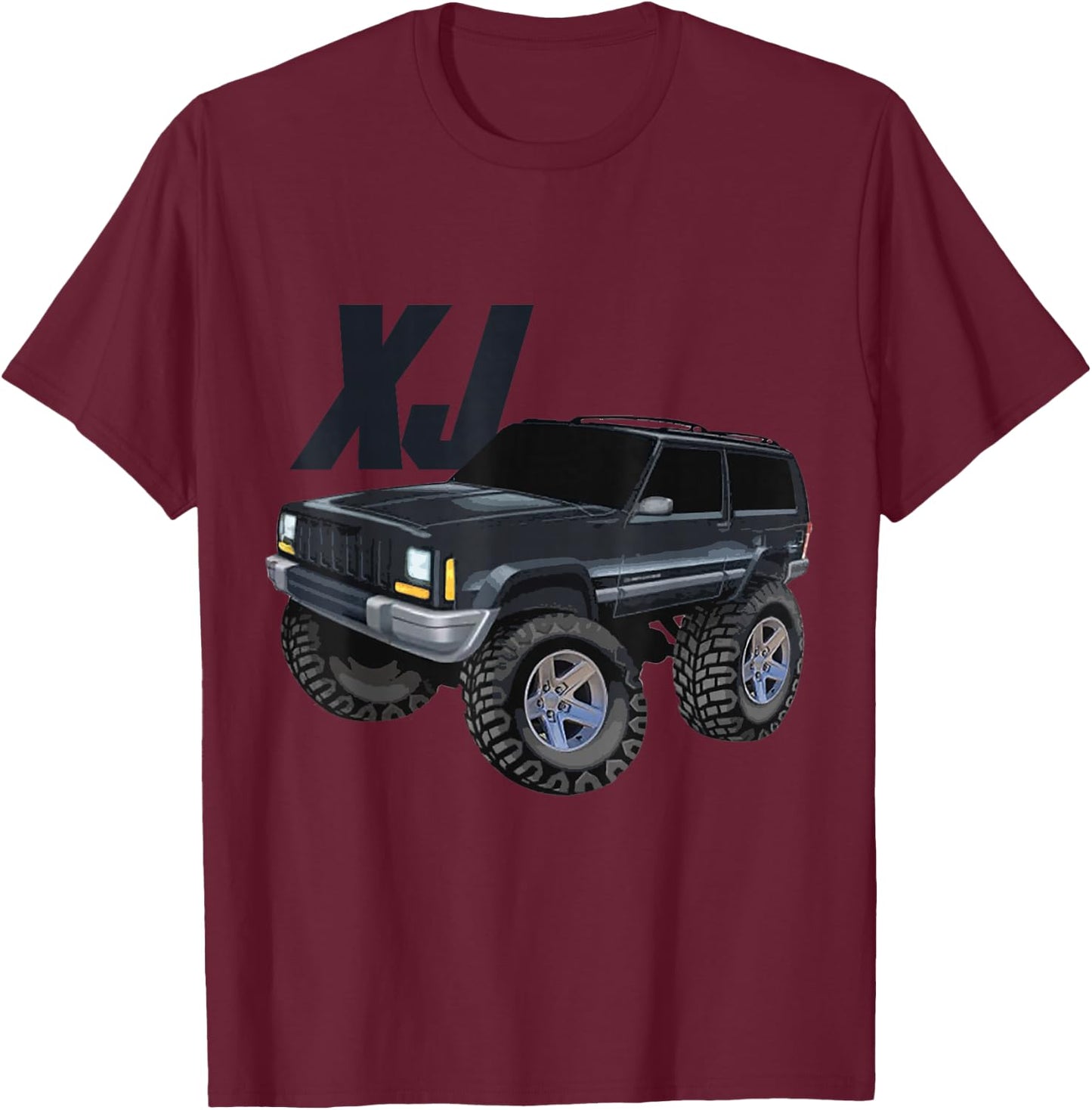 Offroad Over Land Riders Xj T-Shirt - T-Shirt | Maroon