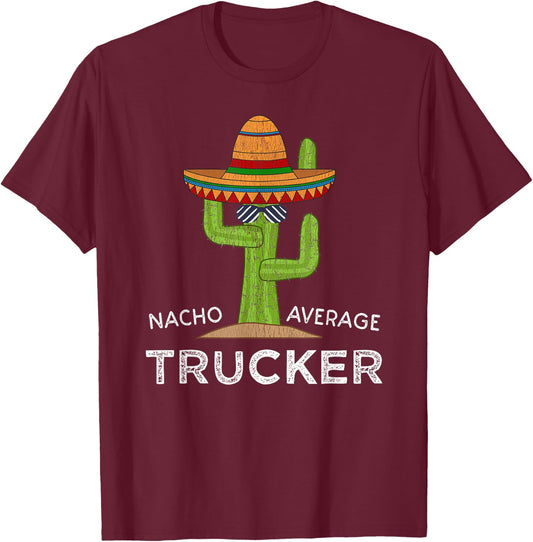 Fun Hilarious Trucker Joke Humor | Funny Truck Driver T-Shirt - T-Shirt | Maroon