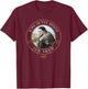 Game Of Thrones King In The North Jon Snow Circle Badge T-Shirt - T-Shirt | Maroon