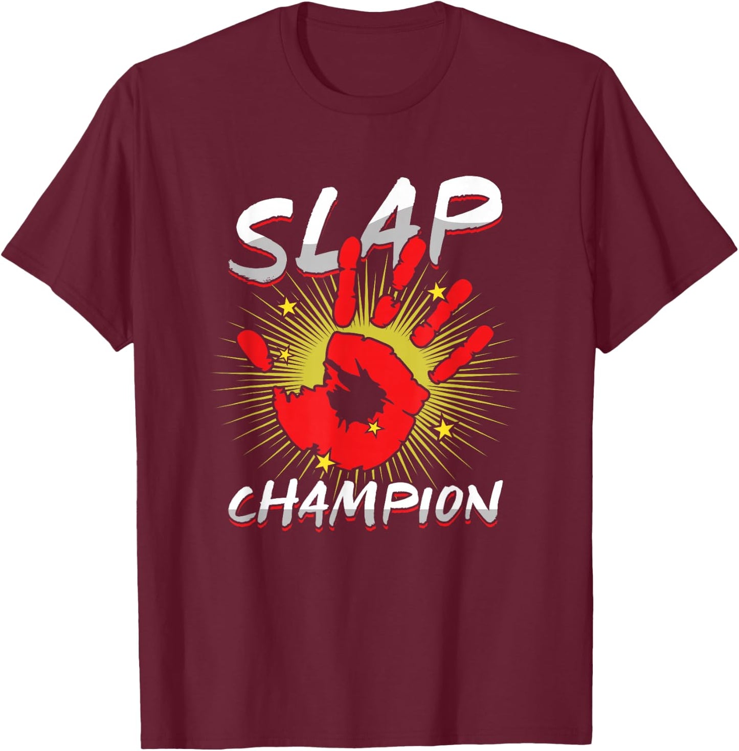 Face Slapping Expert Slap Champion Bodybuilder Competition T-Shirt - T-Shirt | Maroon