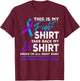 This Is My Fight Shirt Rheumatoid Arthritis Awareness Ribbon T-Shirt - T-Shirt | Maroon