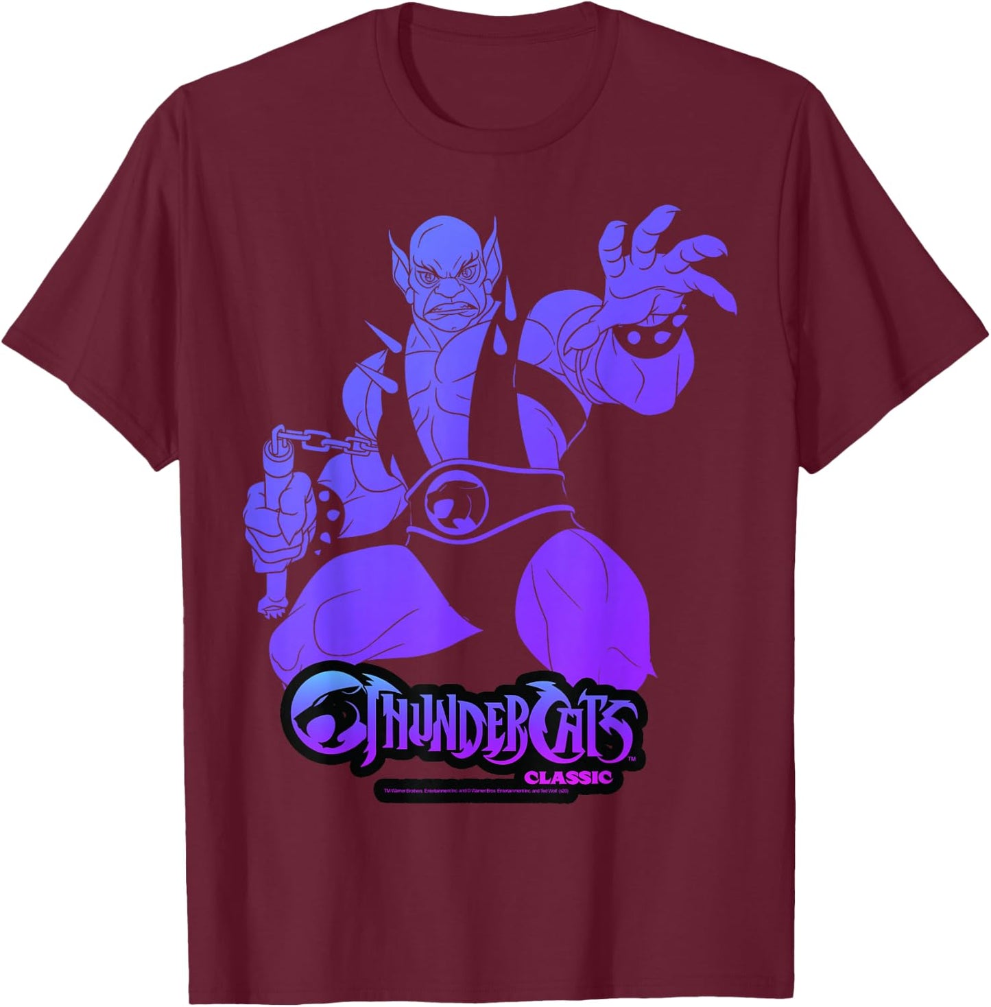 ThunderCats Panthro Gradient Portrait T-Shirt - T-Shirt | Maroon