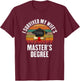 I Survived My Wifes Master's Degree degree graduation T-Shirt - T-Shirt | Maroon
