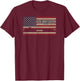 USS Jimmy Carter SSN-23 Submarine USA American Flag T-Shirt - T-Shirt | Maroon