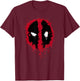 Marvel Deadpool Simple Paint Splatter Logo T-Shirt - T-Shirt | Maroon