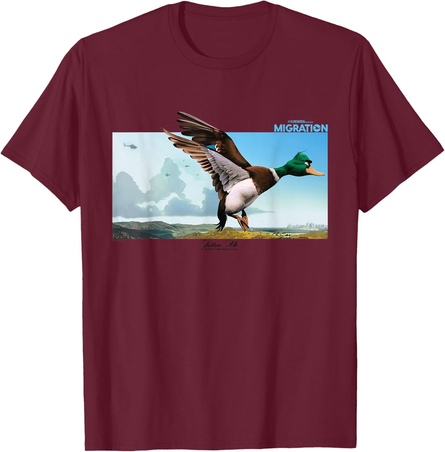 Migration Take Flight T-Shirt - T-Shirt | Maroon