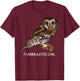 Flammulated Owl Bird Lover T-Shirt - T-Shirt | Maroon