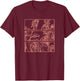 Peach Roses Floral Aesthetic Soft Grunge Pastel Goth Punk T-Shirt - T-Shirt | Maroon