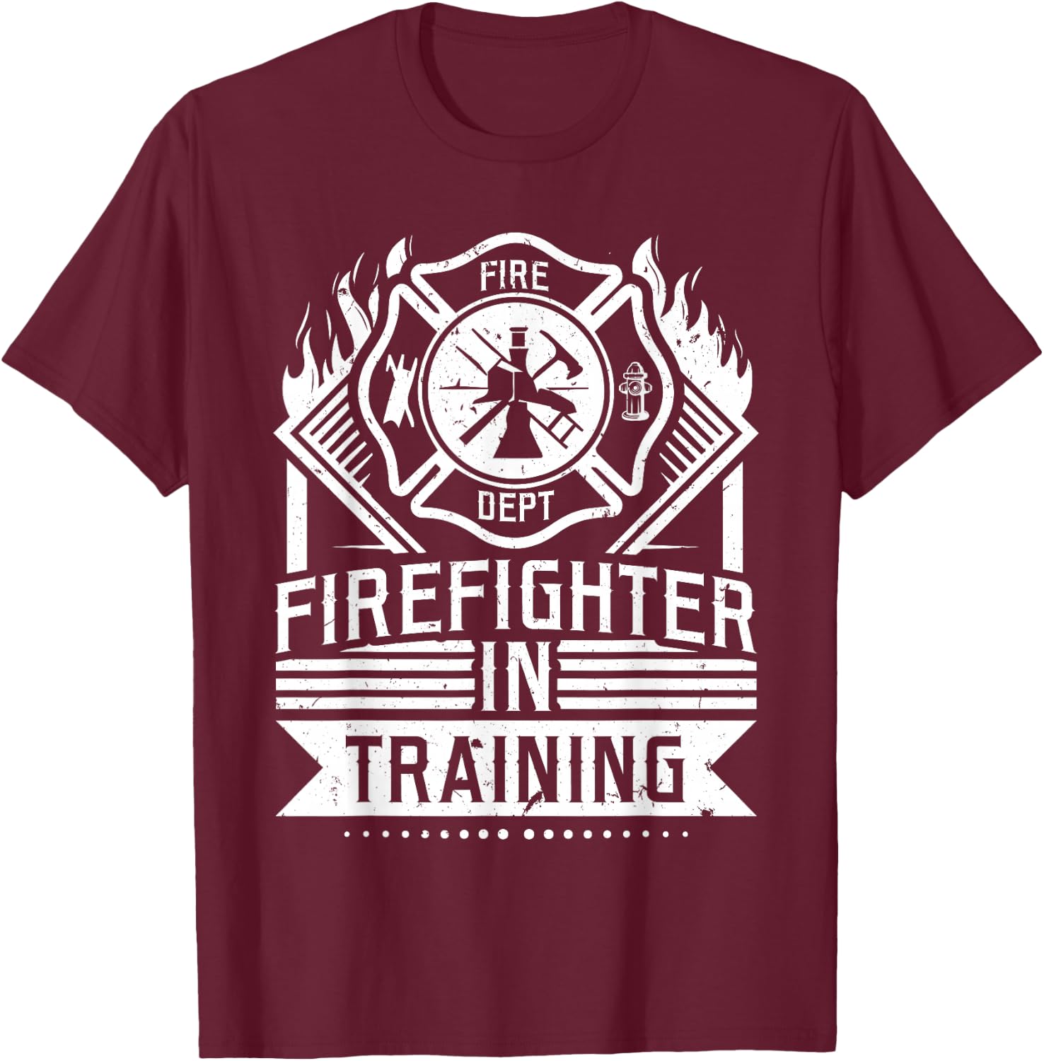 Future Firefighter In Training Firefighter Thin Red Line T-Shirt - T-Shirt | Maroon