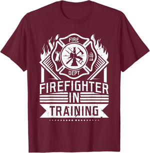 Future Firefighter In Training Firefighter Thin Red Line T-Shirt - T-Shirt | Maroon
