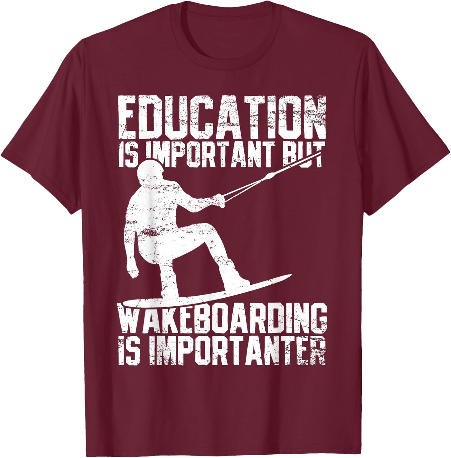 Wakeboarding Wakeboarder Wakeboard Vintage T-Shirt - T-Shirt | Maroon