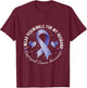 I wear periwinkle for my Husband Esophageal Cancer Awareness T-Shirt - T-Shirt | Maroon