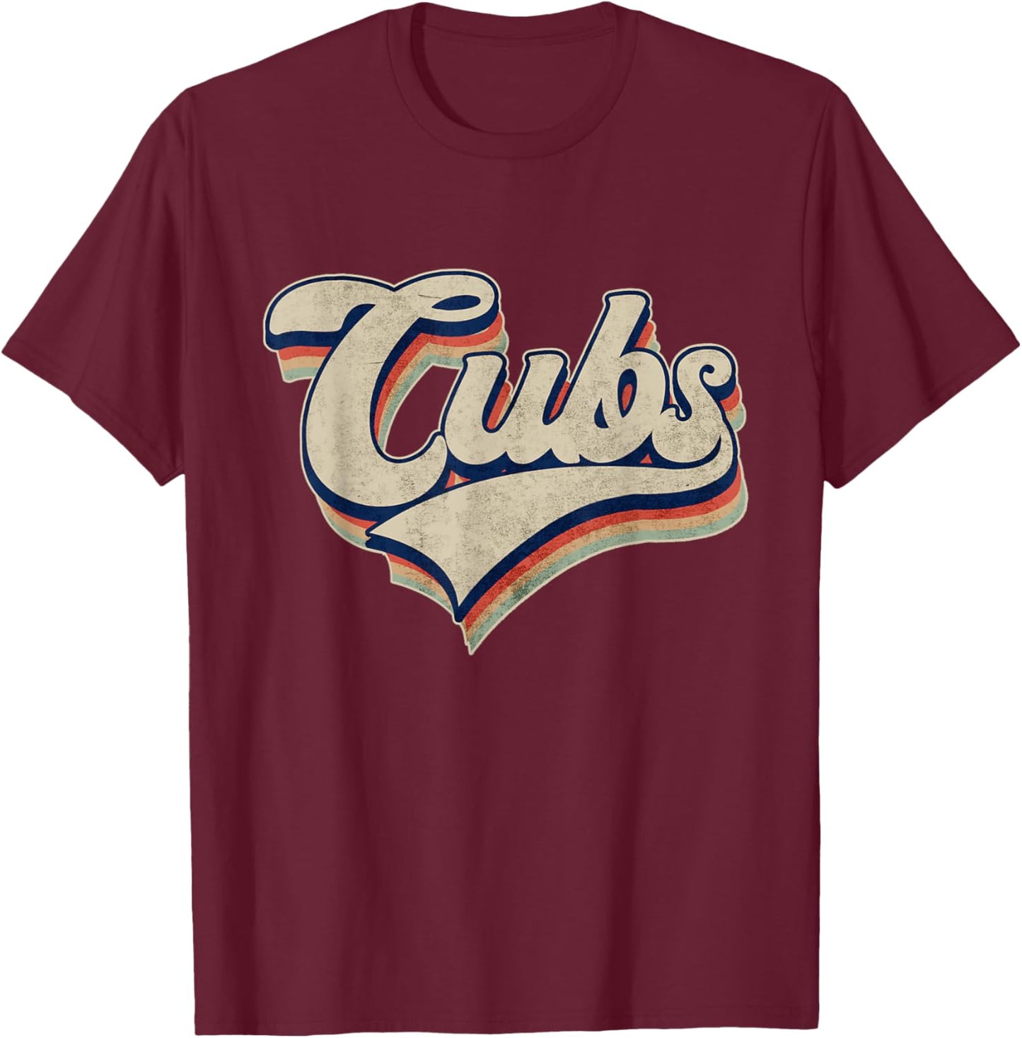 Graphic Cubs Last Proud Name Lovers Classic Art Outfit Name T-Shirt - T-Shirt | Maroon