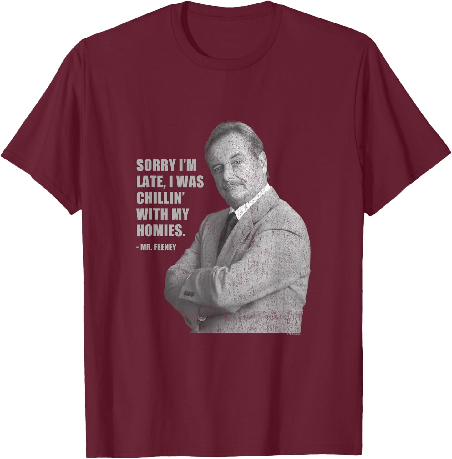 Boy Meets World Feeny Chillin' T-Shirt - T-Shirt | Maroon