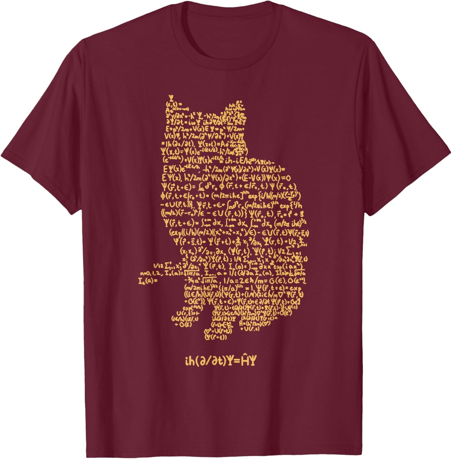 Maxwell Equations Electromagnetic Wave Physics T-Shirt - T-Shirt | Maroon