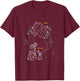 Disney Pixar Wall-E & Eve Constellations Small T-Shirt - T-Shirt | Maroon