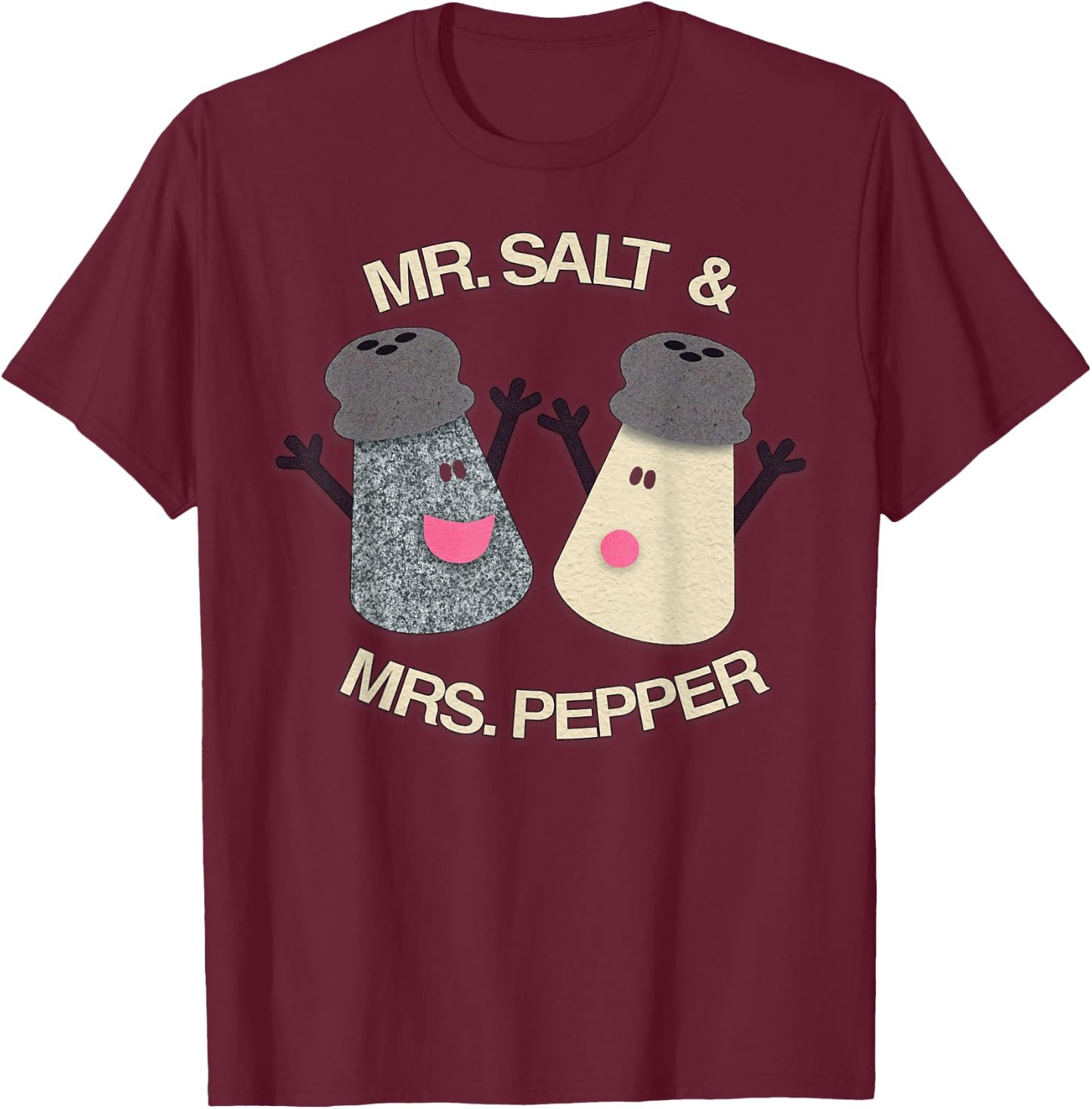 Blue's Clues Mr. Salt & Mrs. Pepper T-Shirt - T-Shirt | Maroon