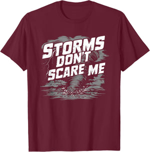 Extreme Weather Tornado Hunting Enthusiast Storm Tracker T-Shirt - T-Shirt | Maroon