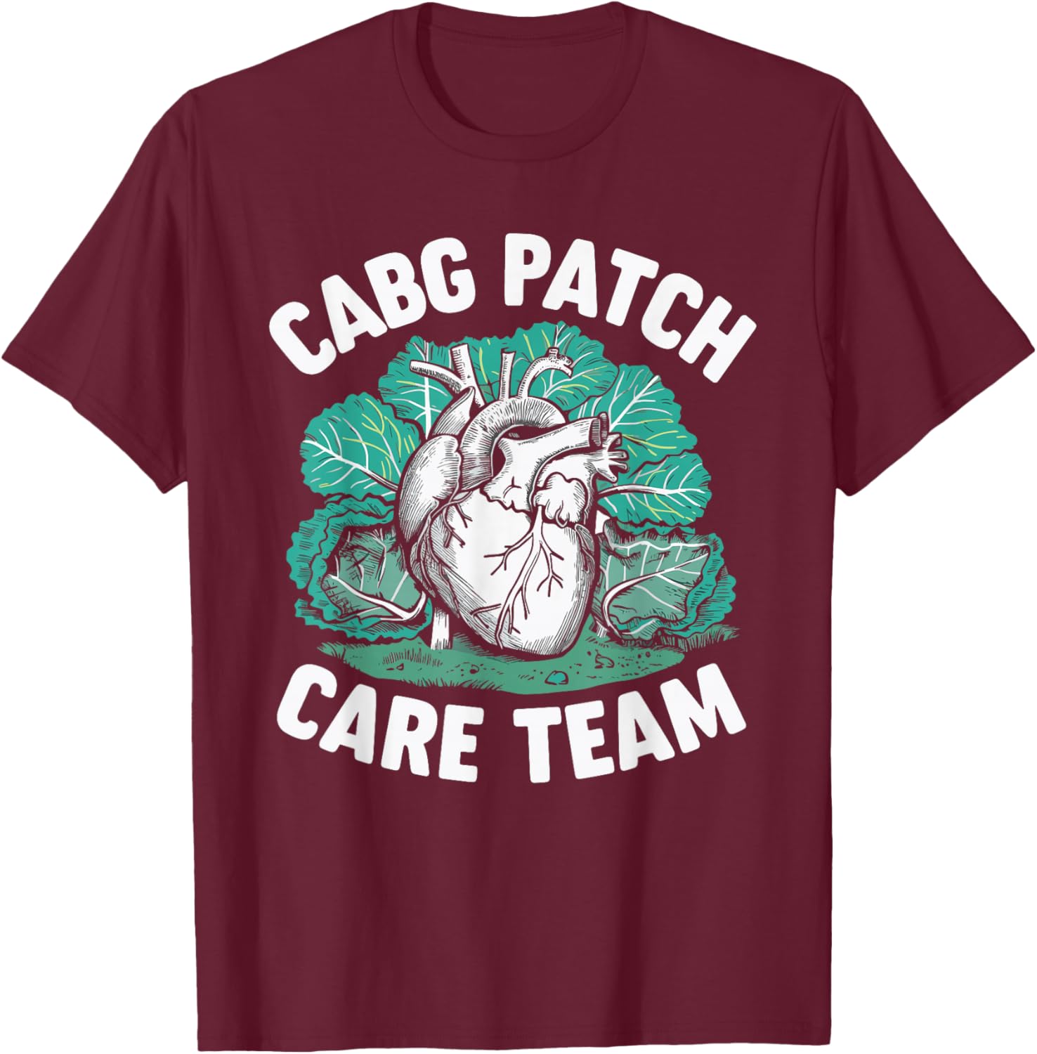 CABG Patch Care Team T-Shirt - T-Shirt | Maroon