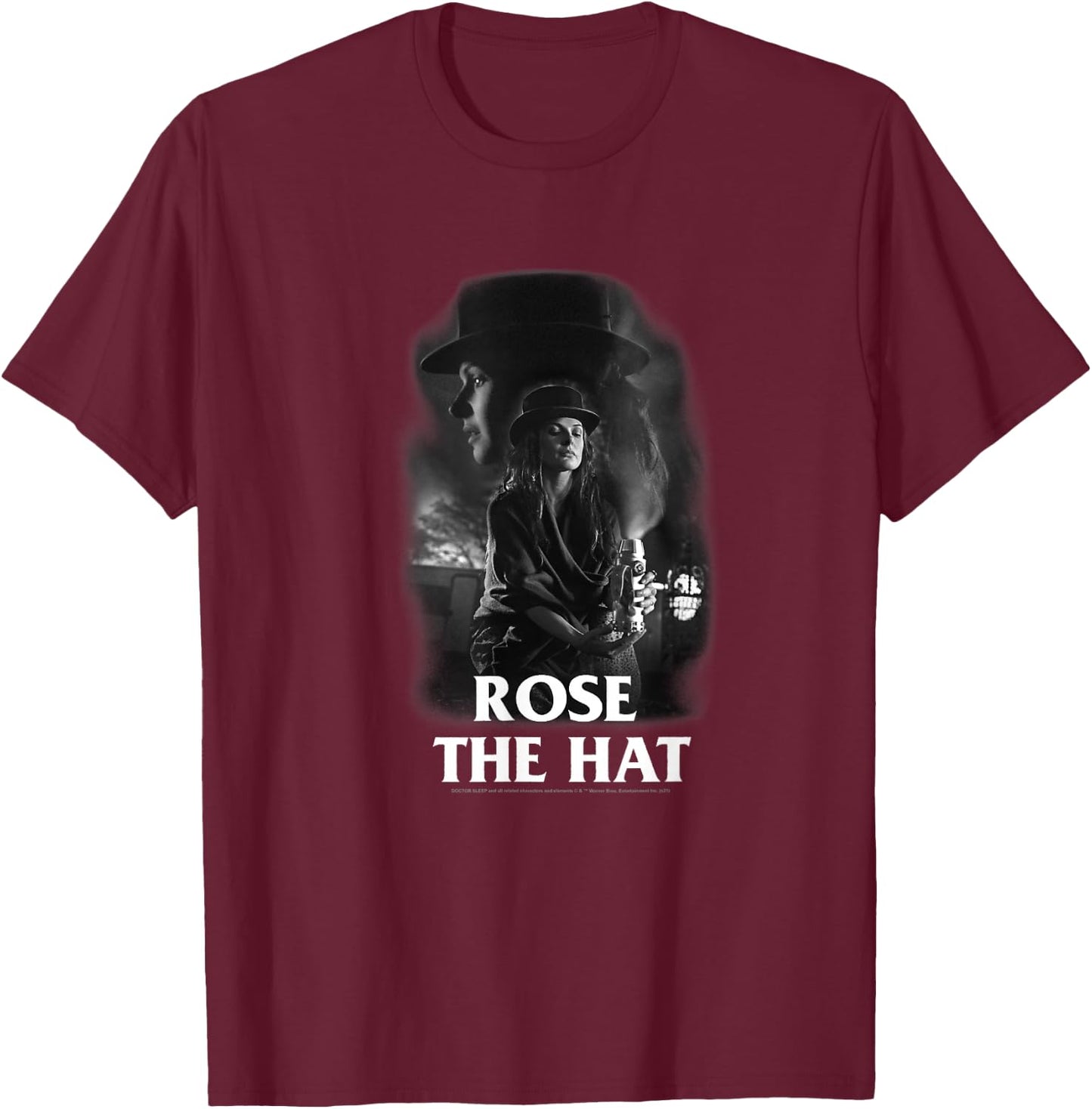 Doctor Sleep Rose The Hat Movie Still Silhouette T-Shirt - T-Shirt | Maroon
