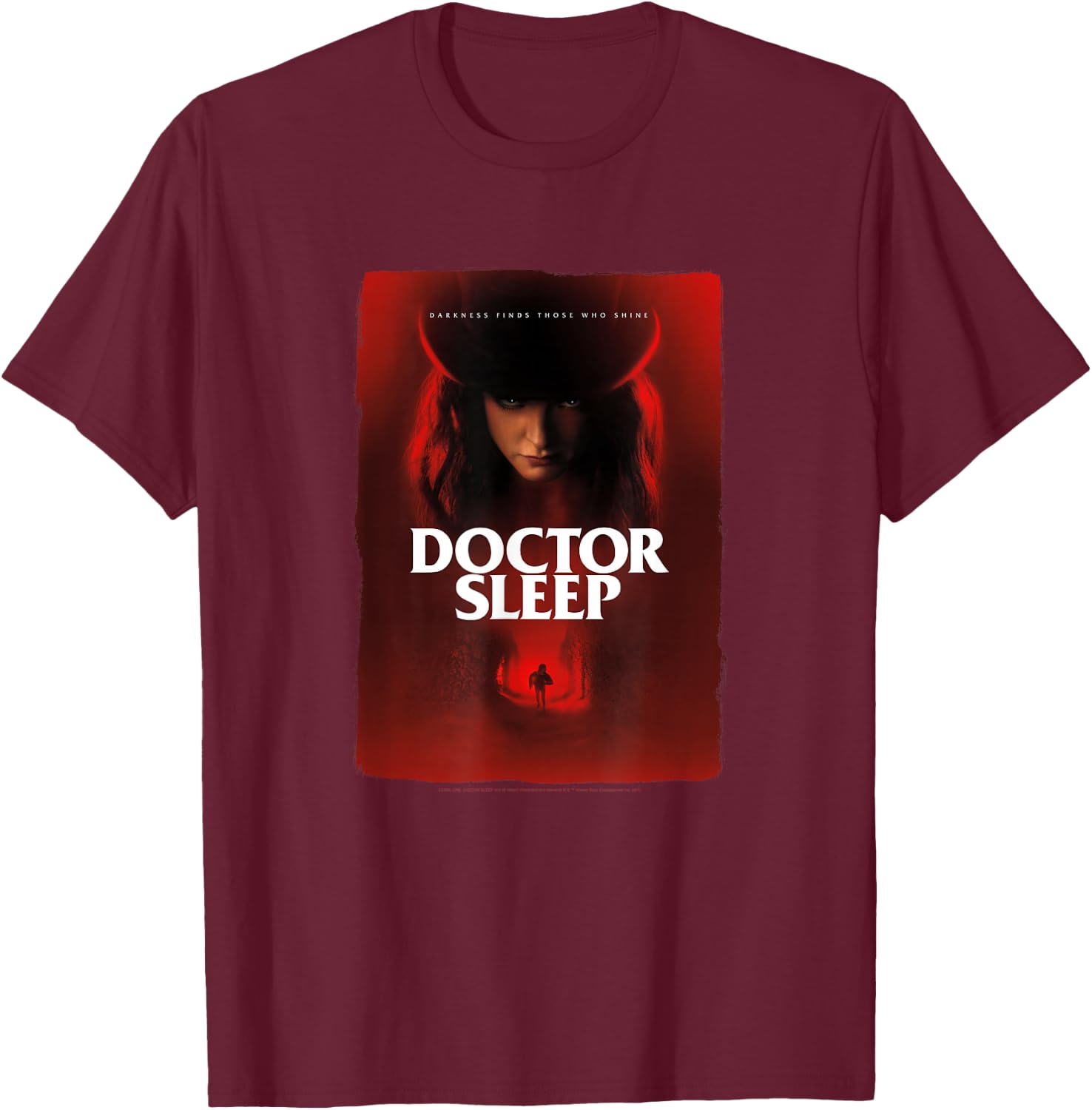Doctor Sleep Rose Hat Poster T-Shirt - T-Shirt | Maroon