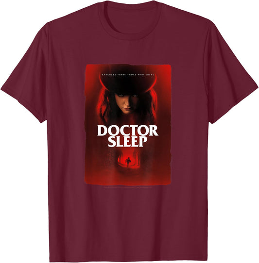 Doctor Sleep Rose Hat Poster T-Shirt - T-Shirt | Maroon