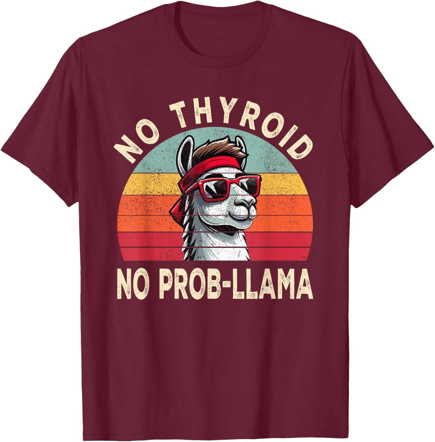 Thyroid Surgery Recovery Thoroid Cancer T-Shirt - T-Shirt | Maroon