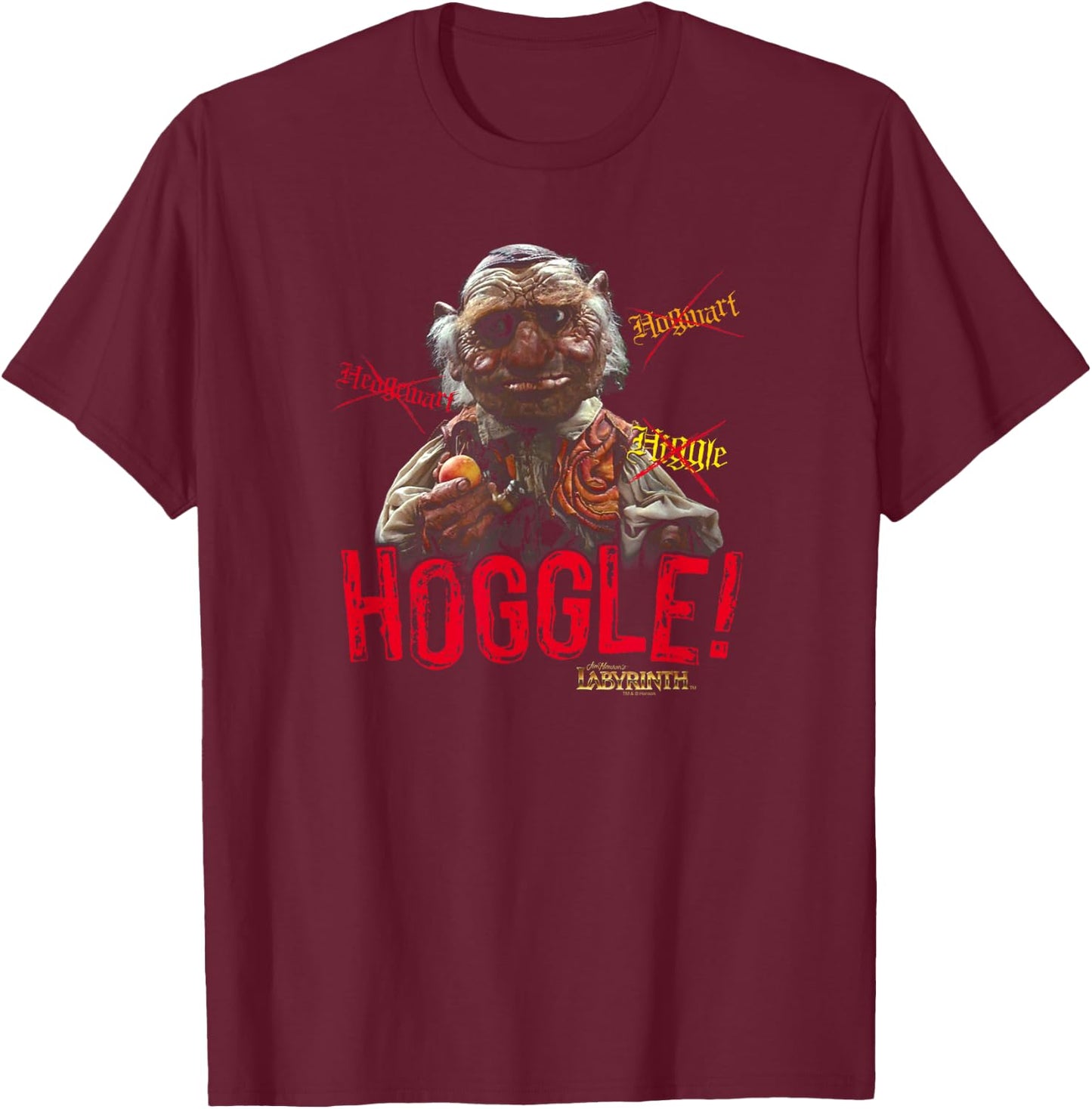 Labyrinth Hoggle T-Shirt - T-Shirt | Maroon