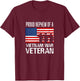 Proud Nephew Vietnam War Veteran Matching Uncle Vet T-Shirt - T-Shirt | Maroon