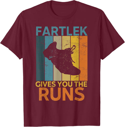 Funny Running Saying Fartlek Gives You The Runs Retro Runner
