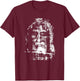 Shroud of Turin Jesus Christ Face T-Shirt - T-Shirt | Maroon