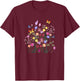 Spring flowers,butterflies,summer,spring art Men Women Kids T-Shirt - T-Shirt | Maroon