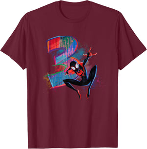 Marvel Spider-Man Miles Morales 3rd Birthday Graphic Small T-Shirt - T-Shirt | Maroon