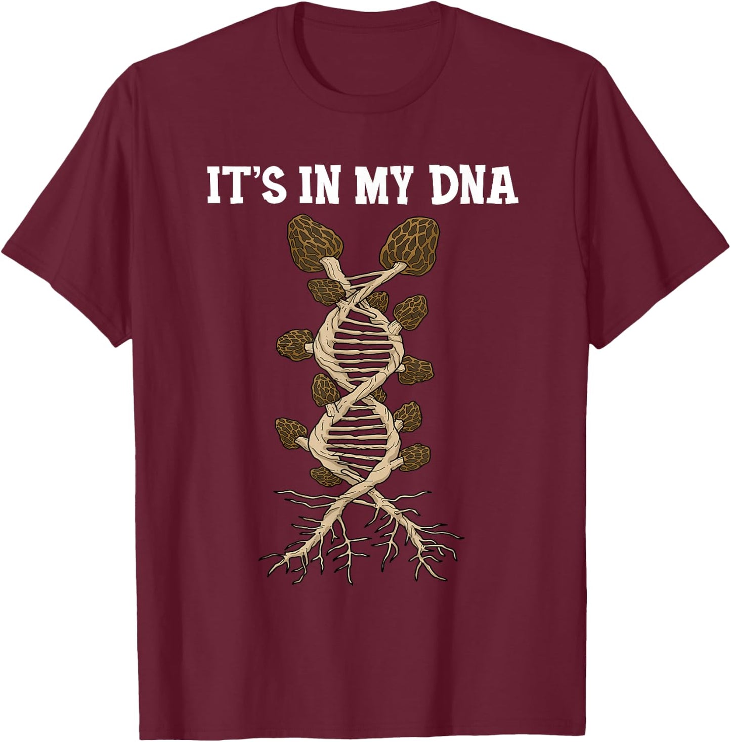 Morel Mushroom Shirt Morel Shirt Women Mushroom Hunter T-Shirt - T-Shirt | Maroon