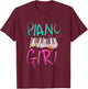 Piano Girl Piano T-Shirt - T-Shirt | Maroon