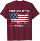 Courtesy of The Red White and Blue Vintage America US Flag T-Shirt - T-Shirt | Maroon