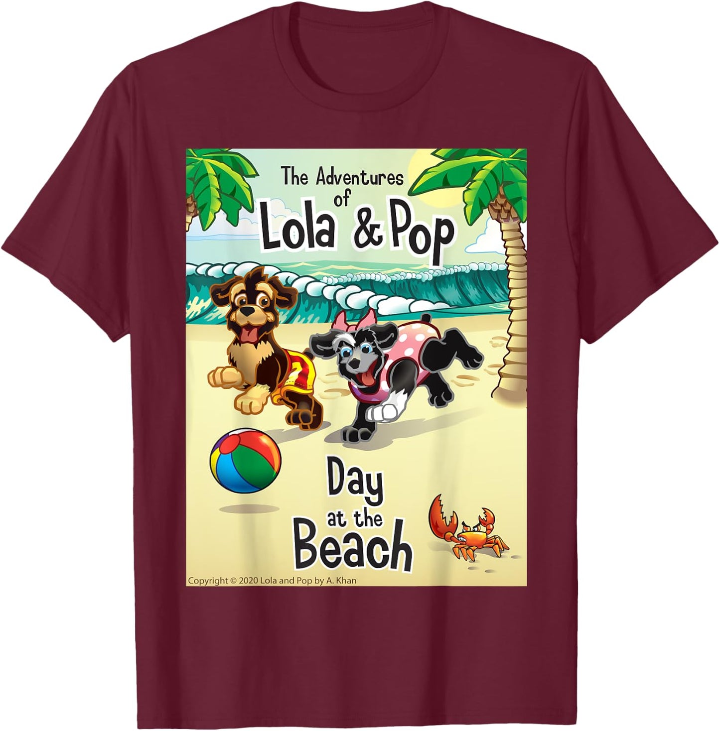 Lola and Pop T-Shirt - T-Shirt | Maroon