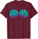 Mermaid Sea Shell Bra Costume T-Shirt - T-Shirt | Maroon