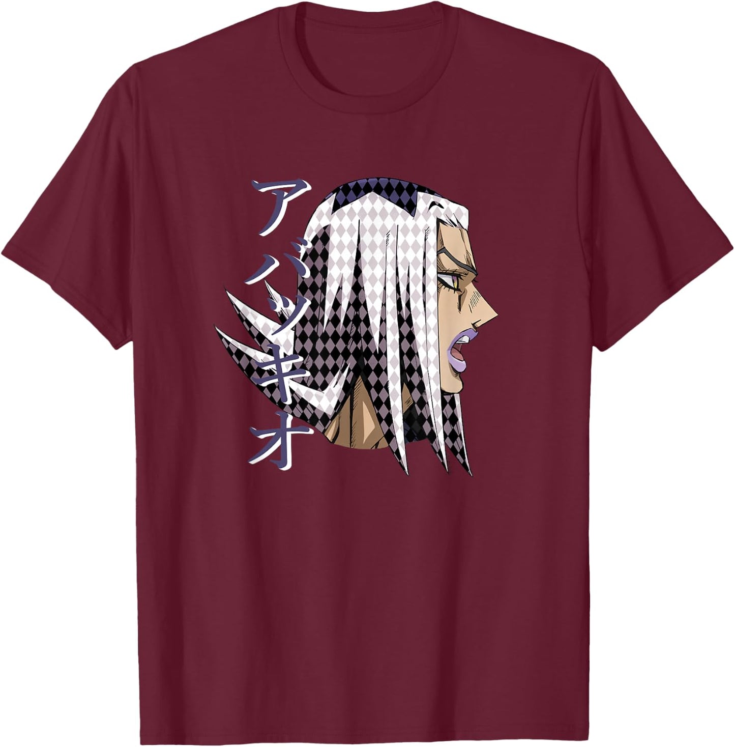 JoJo's Bizarre Adventure Leone Abbacchio Anime T-Shirt - T-Shirt | Maroon