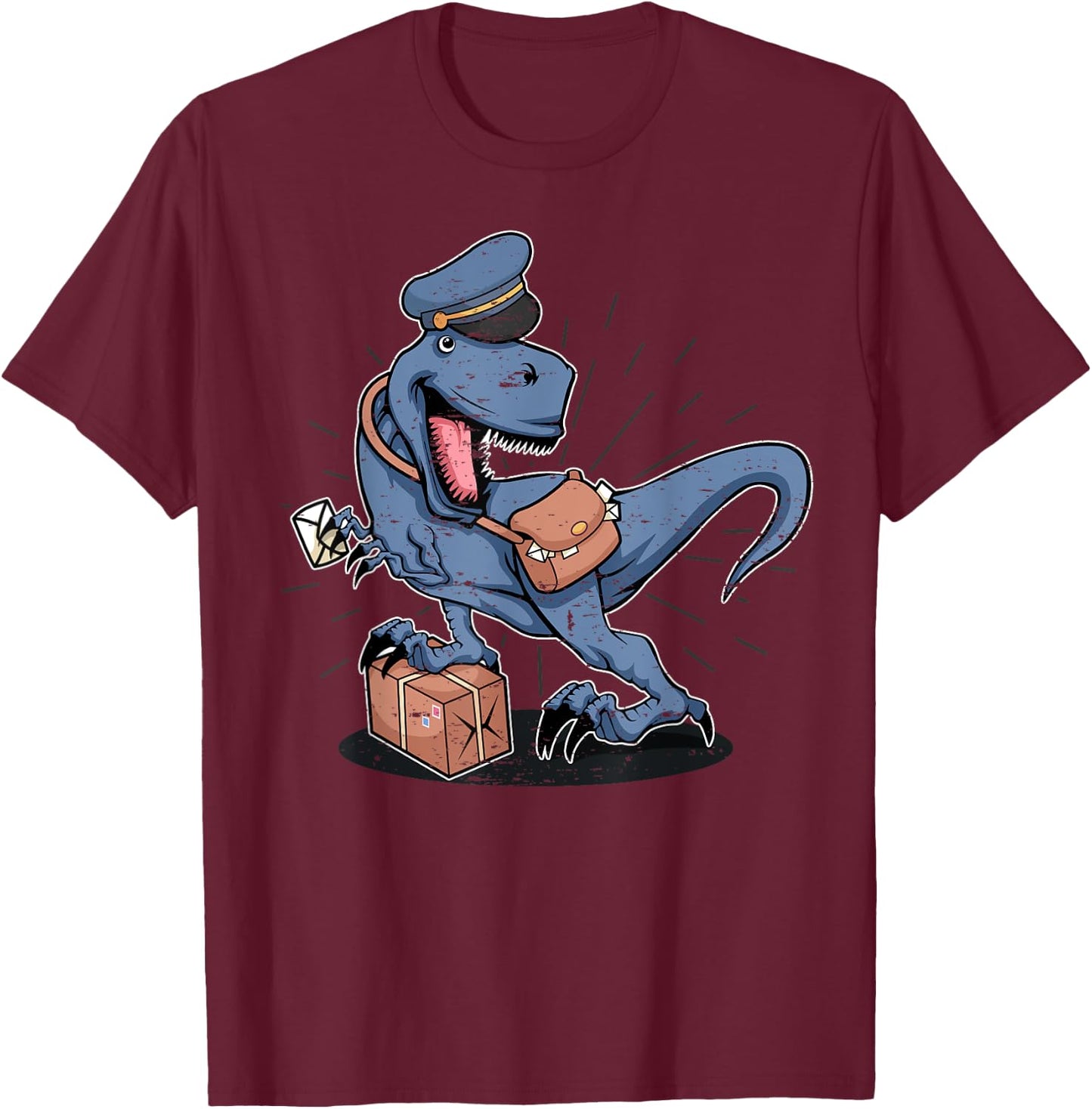 Postman Mailman Deliverer T-Shirt - T-Shirt | Maroon