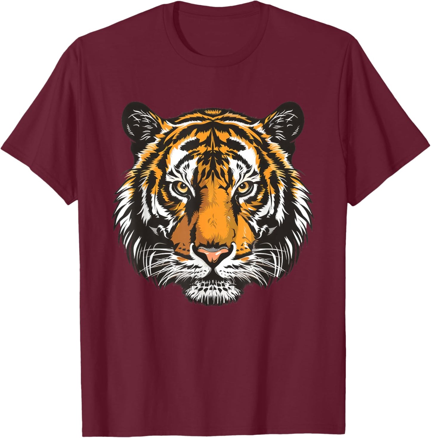 Tiger Graphic T-Shirt - T-Shirt | Maroon