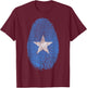 Somalia Flag Fingerprint It is in my DNA Gift Somalians T-Shirt - T-Shirt | Maroon