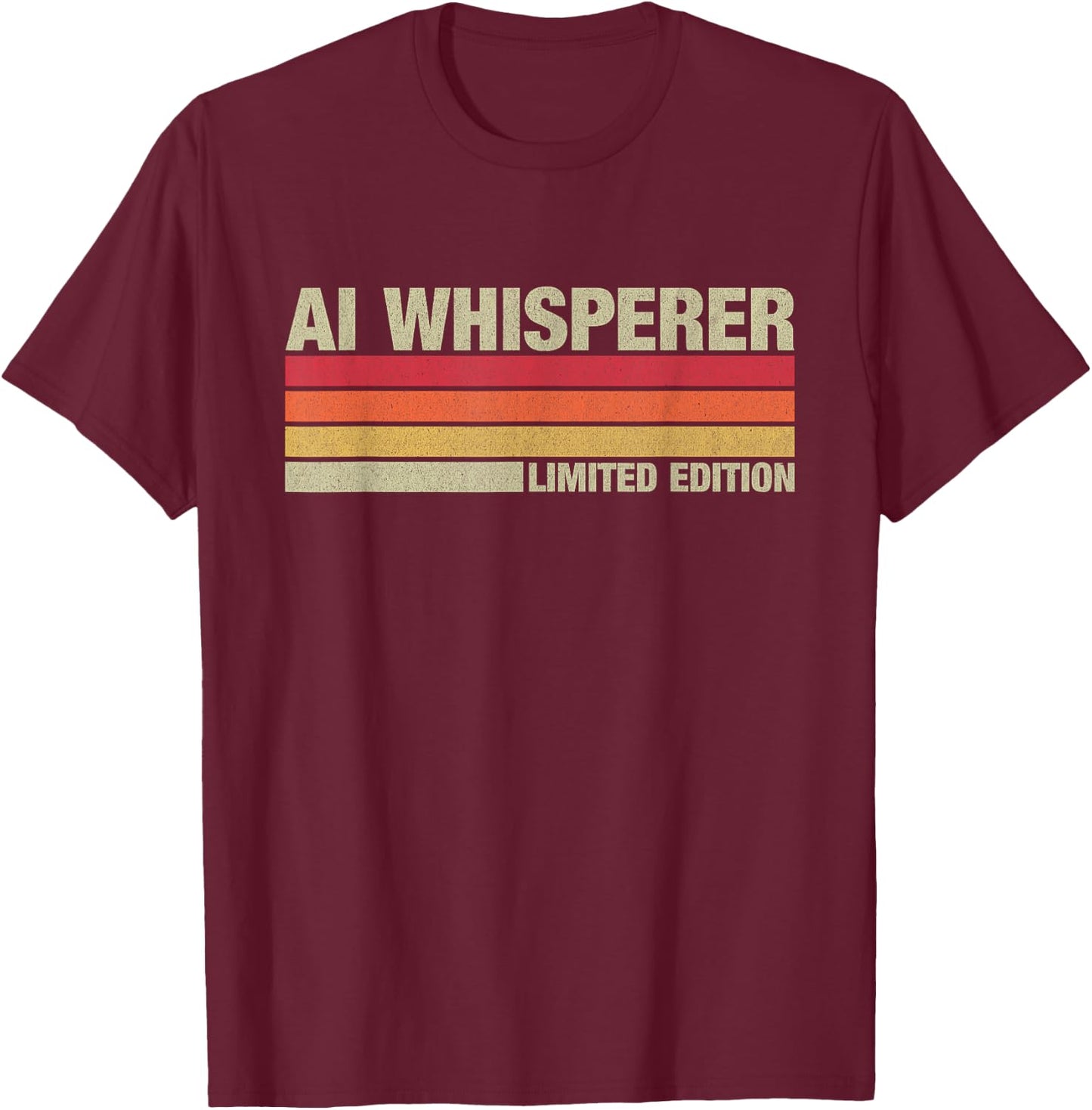 AI Whisperer - Geeky Tech AI Artificial Intelligence T-Shirt - T-Shirt | Maroon