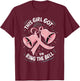 Survivor Breast Cancer Free This Girl Got to Ring The Bell T-Shirt - T-Shirt | Maroon