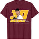 Silhouette Paul Skenes Pittsburgh MLBPA T-Shirt - T-Shirt | Maroon