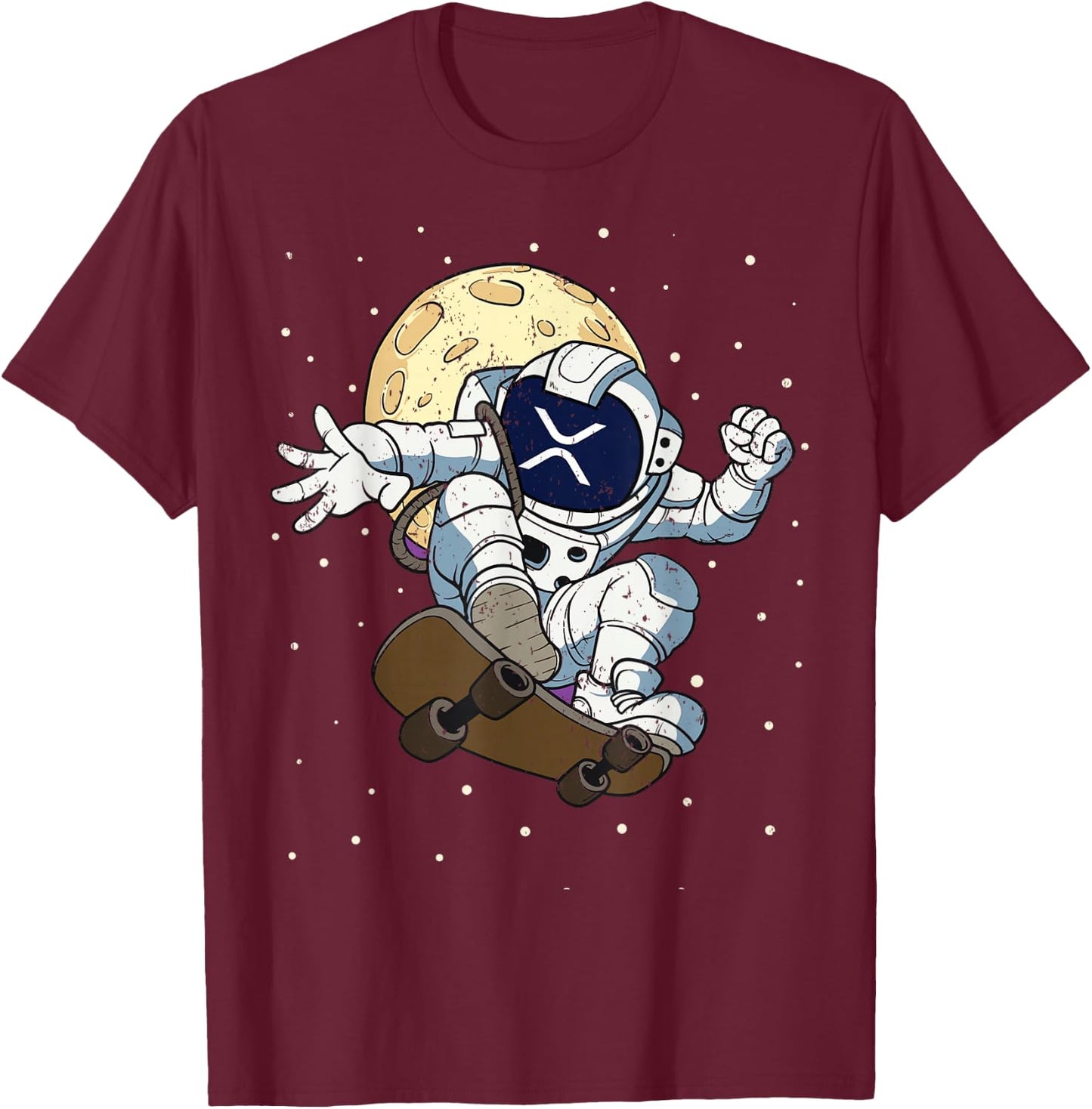 XRP Coin Token BlockChain XRP To The Moon T-Shirt - T-Shirt | Maroon