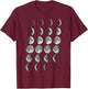 Nerdy Leonard Moon Phases Space Science Student Teacher Gift T-Shirt - T-Shirt | Maroon