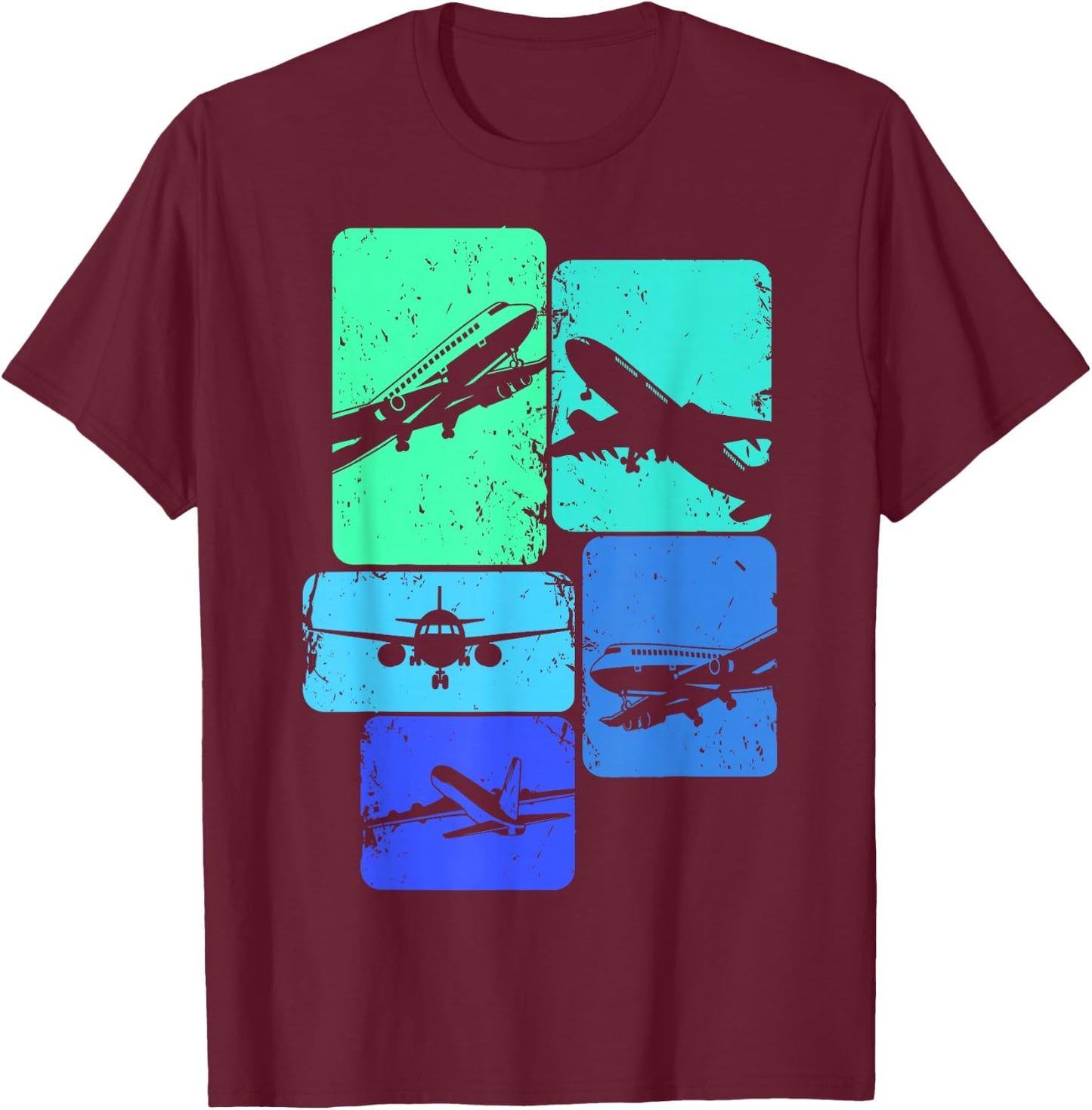 Airplane Pilot Plane Men Toddler Boys Kids T-Shirt - T-Shirt | Maroon