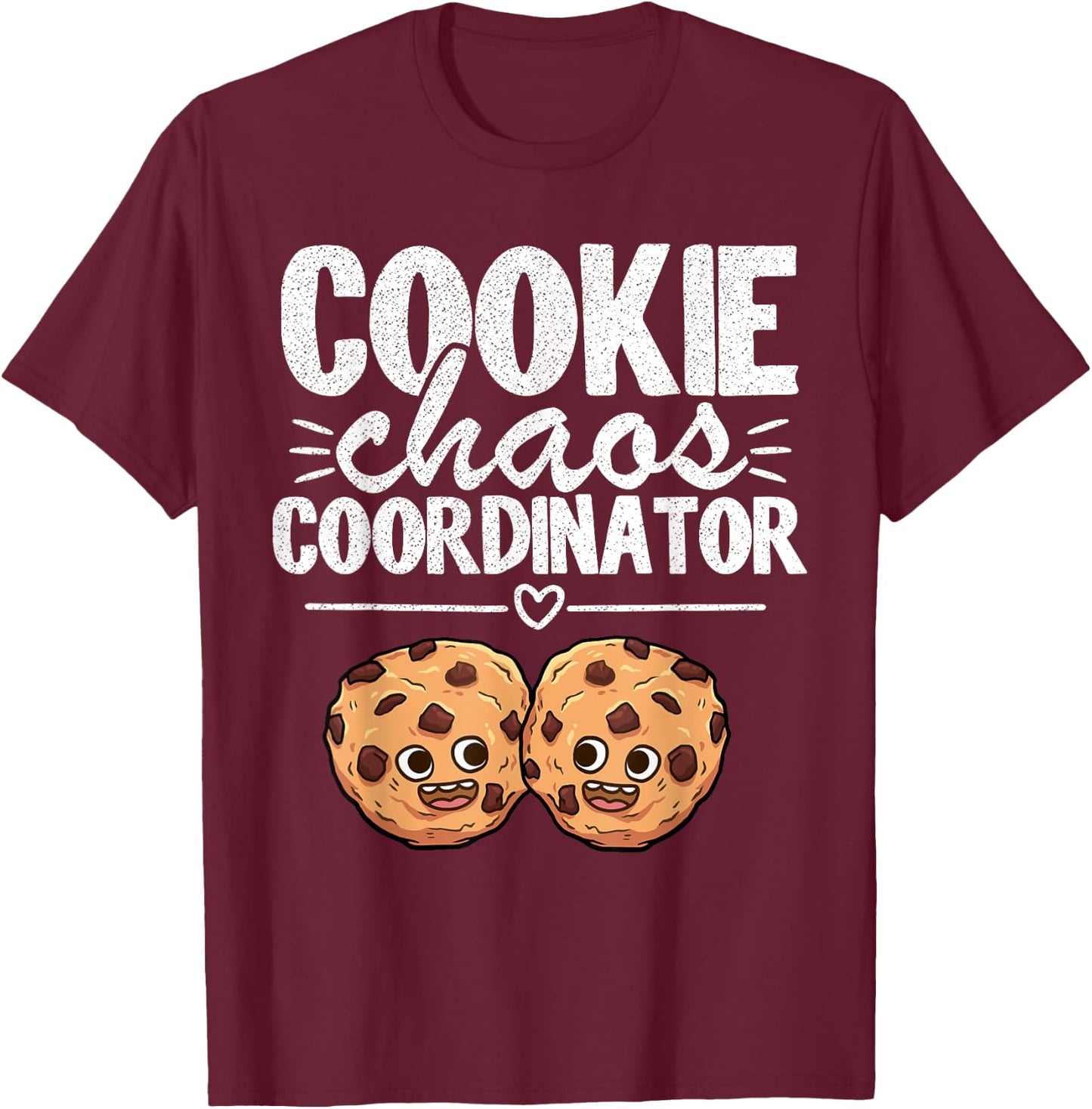 Cookie Chaos Coordinator Funny Scout Leader Cookie Dealer T-Shirt - T-Shirt | Maroon