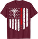 Mental Health Nurse American Flag RN Registered Nurse Gift T-Shirt - T-Shirt | Maroon